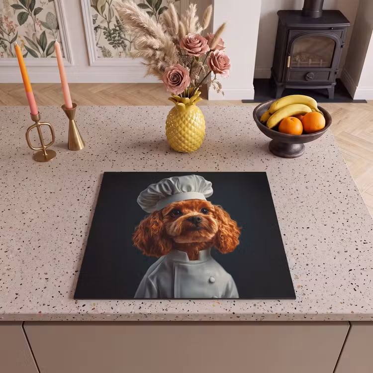 Inductie beschermer - Bruin - Kok - Hondje — 3
