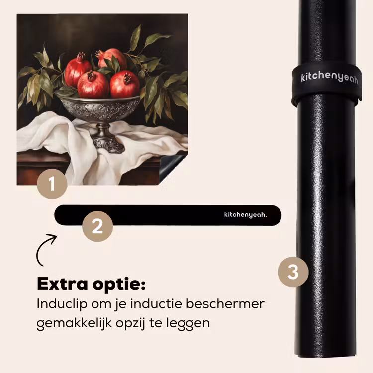 Inductie beschermer - Granaatappels - Klassiek - Vintage — 8
