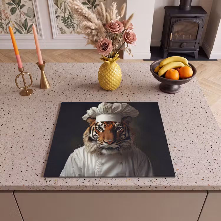 Inductie beschermer - Tijger - Kokskleding - Bruin — 3