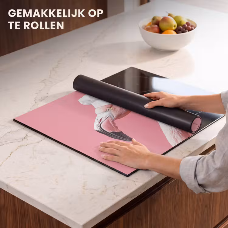 Inductie beschermer - Flamingo - Roze - Koksmuts - Vogel — 7