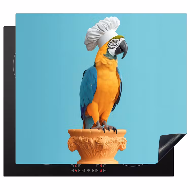 Inductie beschermer - Papegaai - Koksmuts - Grappig - Vogel — 1