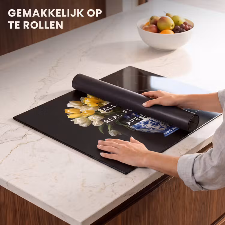Inductie beschermer - Quotes - Bloem - Tulp - Geel — 7