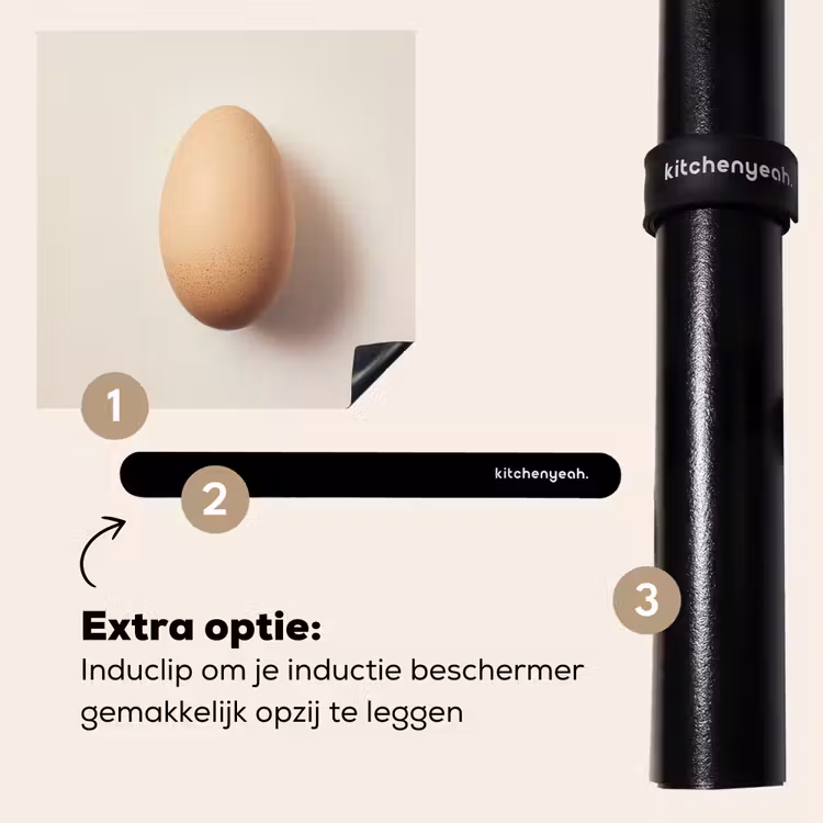 Inductie beschermer - Ei - Beige - Ovaal - Egaal — 8