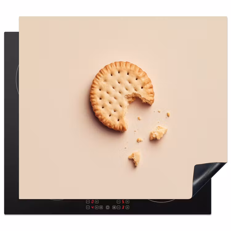 Inductie beschermer - Koekje - Kruimels - beige — 1