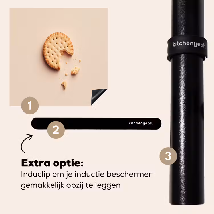 Inductie beschermer - Koekje - Kruimels - beige — 8