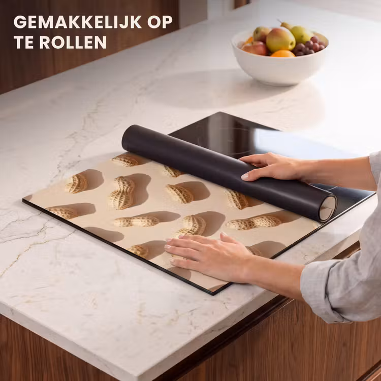 Inductie beschermer - Pinda's - Patroon - Beige — 7