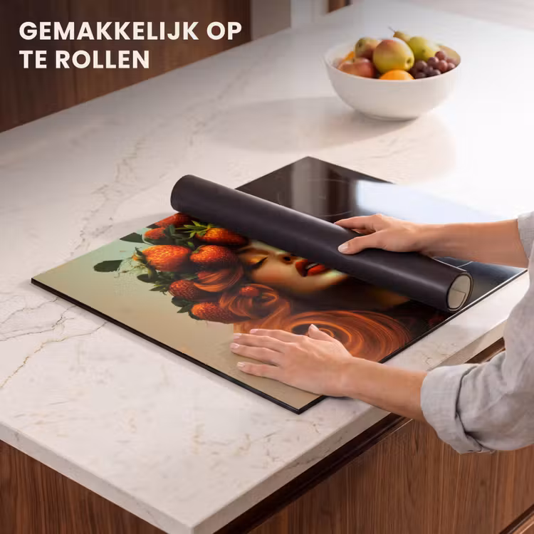 Inductie beschermer - Vrouw - Aardbeien - Kroon — 7