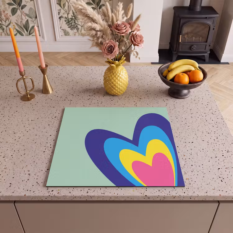 Inductie beschermer - Hartjes - Kleurrijk - Valentijn — 3