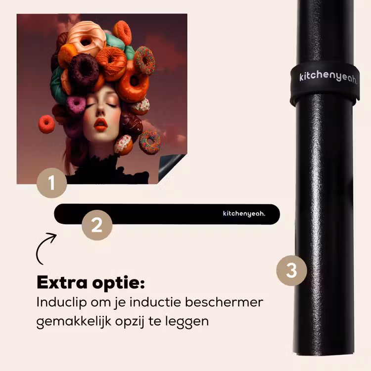 Inductie beschermer - Vrouw - Donuts - Kleurrijk — 8