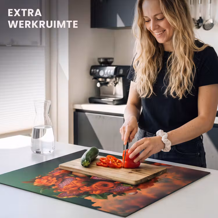 Inductie beschermer - Vrouw - Drankenfruit - Rozen — 5