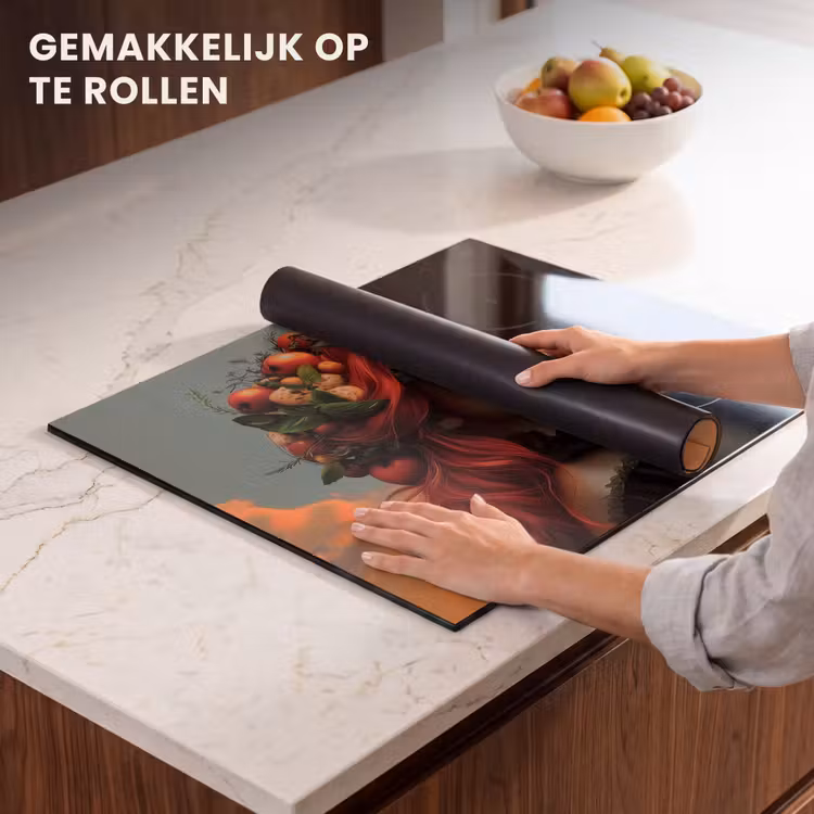 Inductie beschermer - Vrouw - Kroon - Tomaat - Bascilicum - Zonnebril — 7