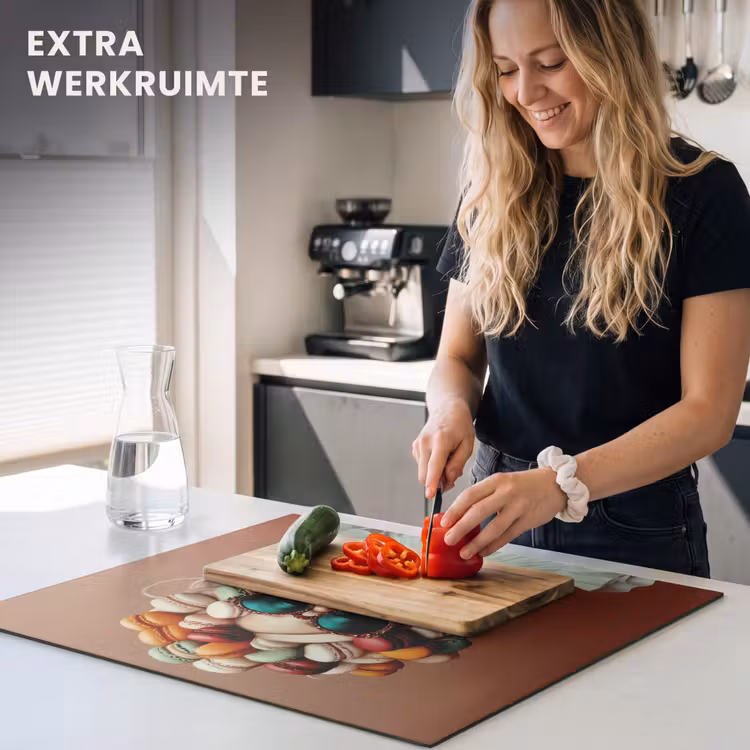 Inductie beschermer - Vrouw - Macarons - Bril — 5