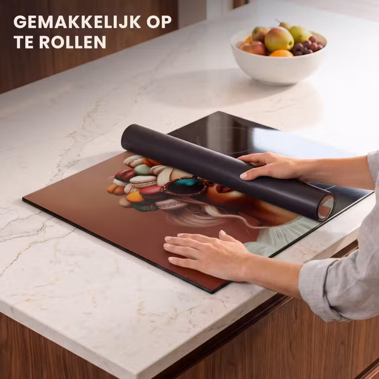 Inductie beschermer - Vrouw - Macarons - Bril — 7