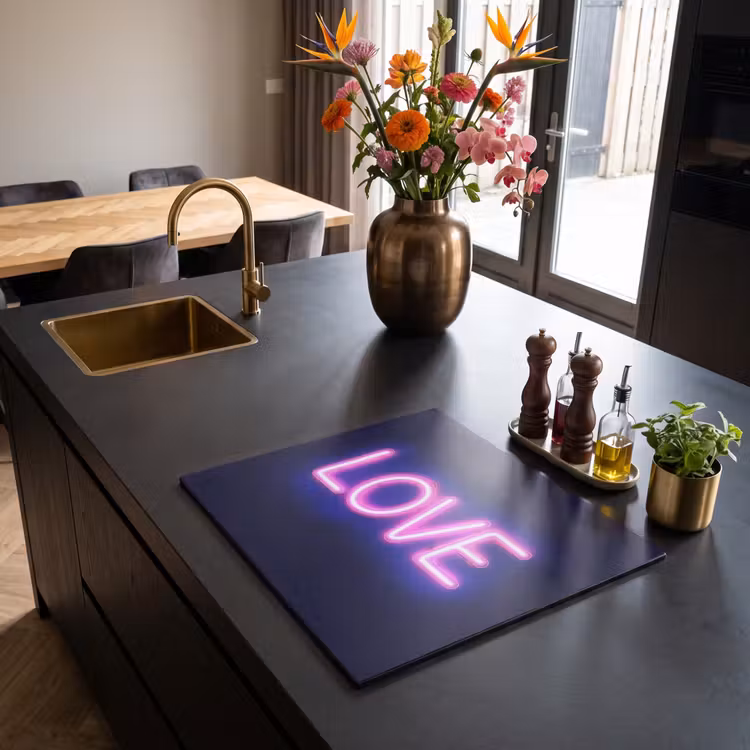 Inductie beschermer - Neon - Love - Valentijn — 2