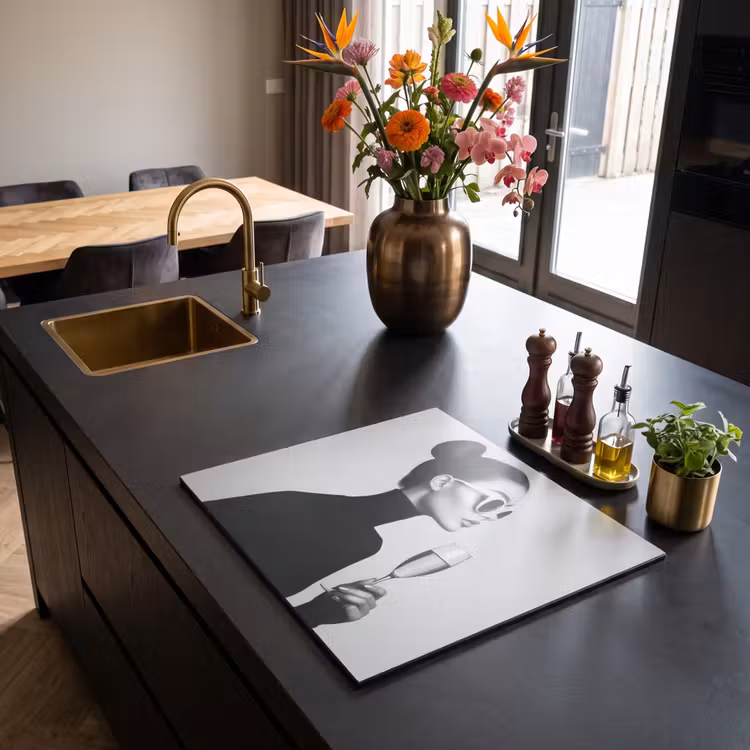 Inductie beschermer - Vrouw - Champagne - Modern — 2