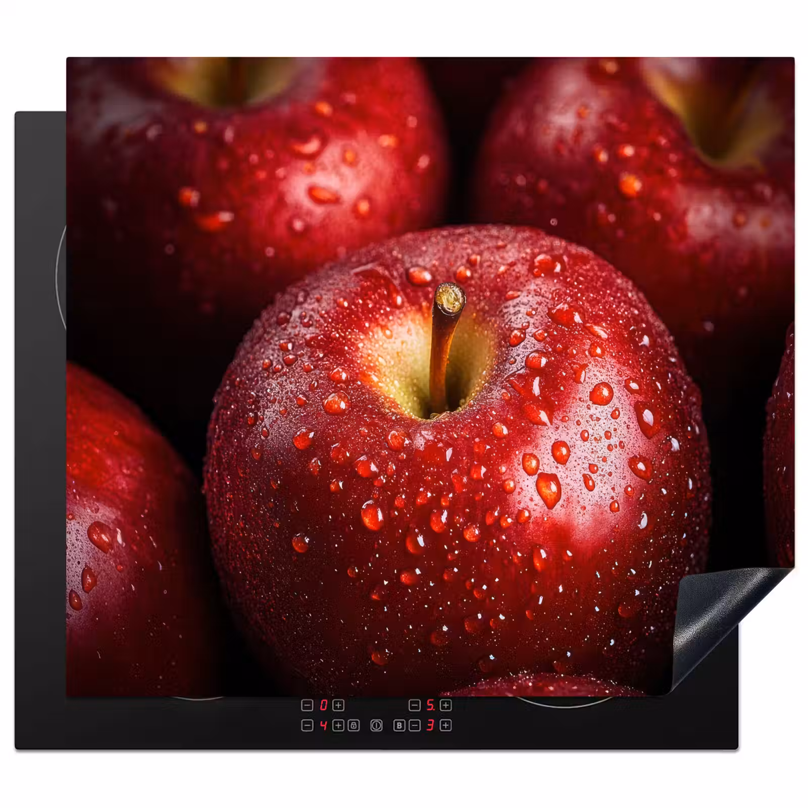 Inductie beschermer - Rood - Appels - Fruit — 1
