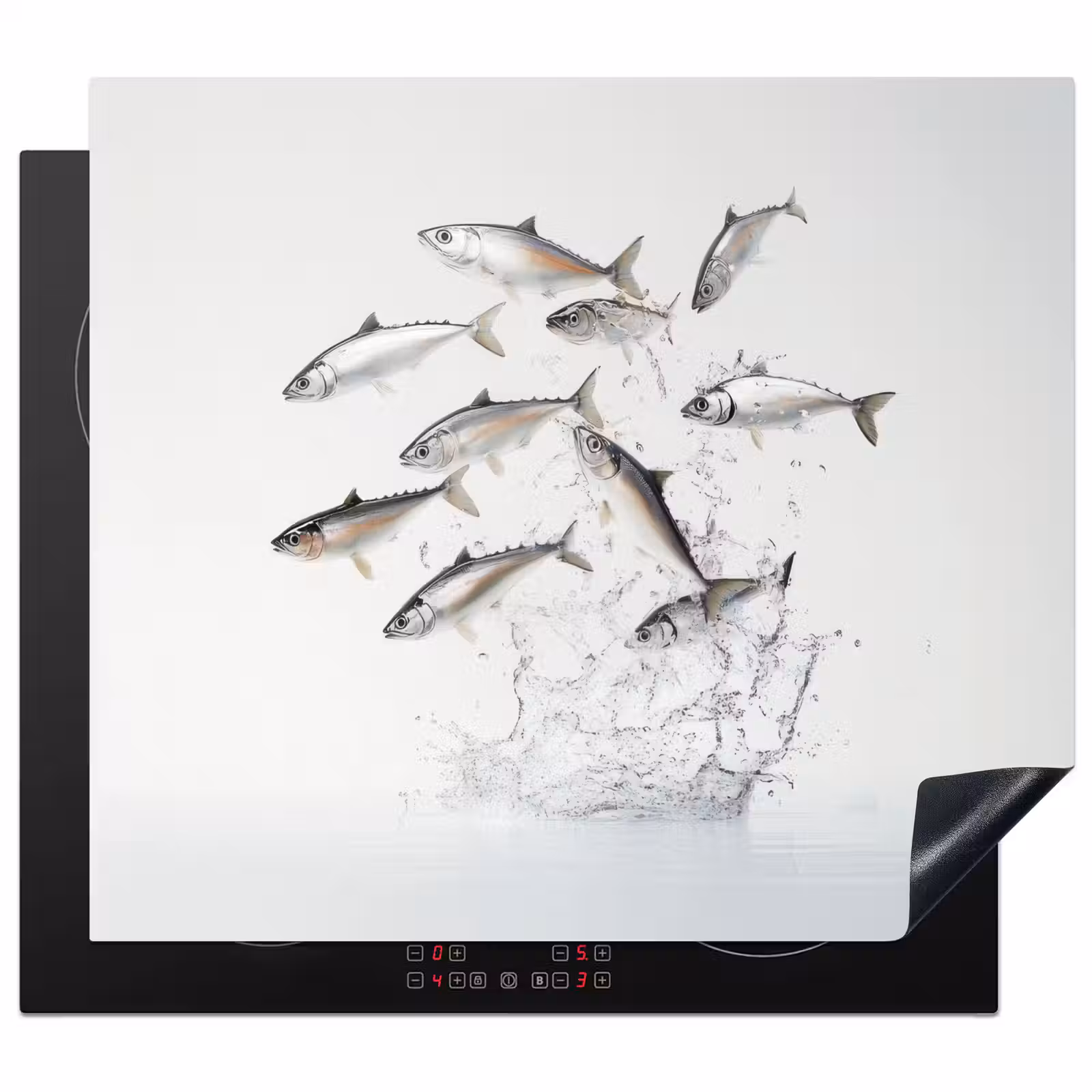 Inductie beschermer - Vissen - Water - Wit — 1