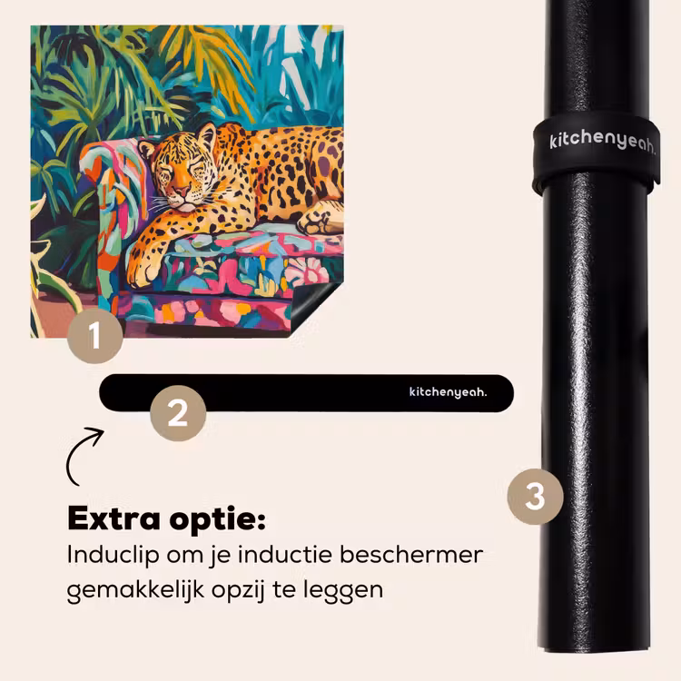 Inductie beschermer - Luipaard - Kleurrijk - Tropisch — 8