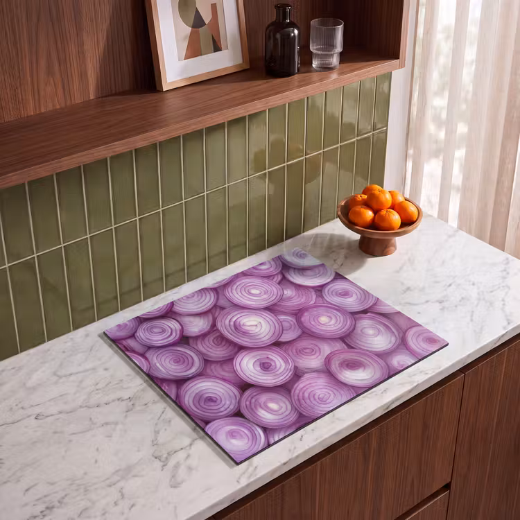 Inductie beschermer - Paars - Uien - Close up — 4