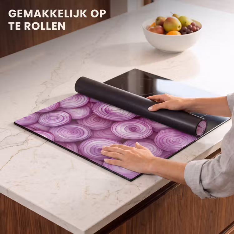 Inductie beschermer - Paars - Uien - Close up — 7