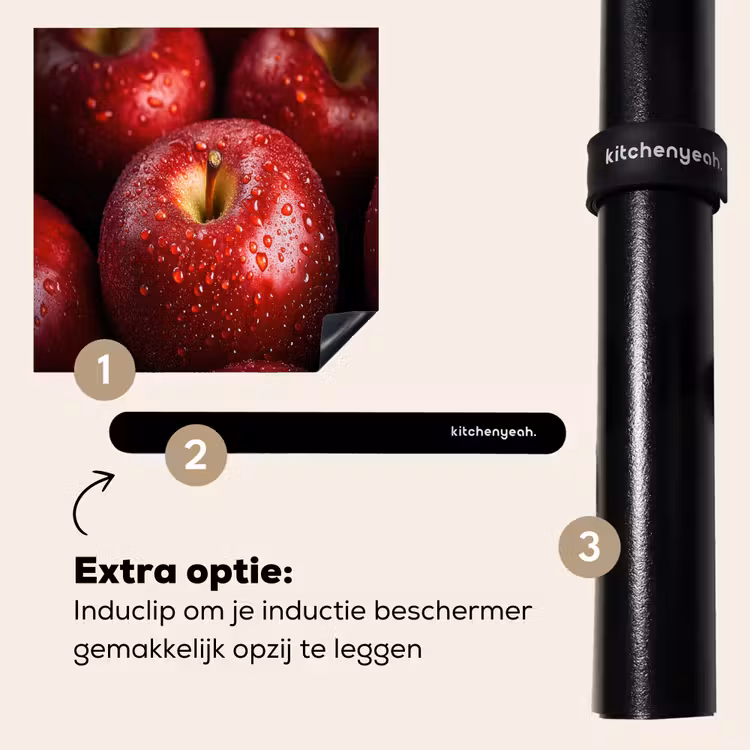 Inductie beschermer - Rood - Appels - Fruit — 8