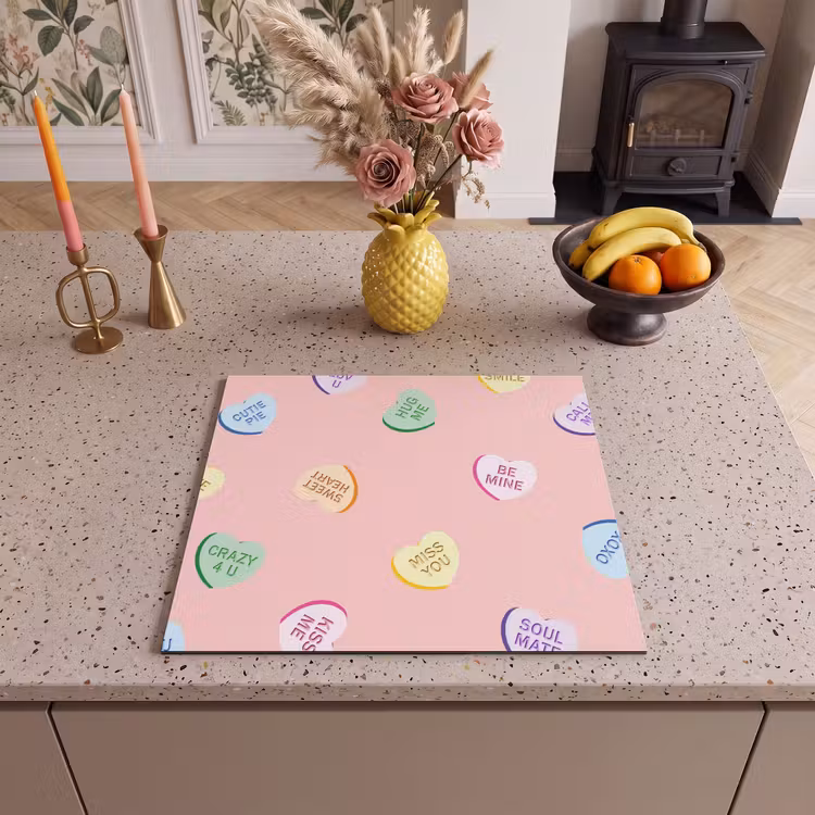 Inductie beschermer - Hart - Snoep - Pastel - Tekst — 3