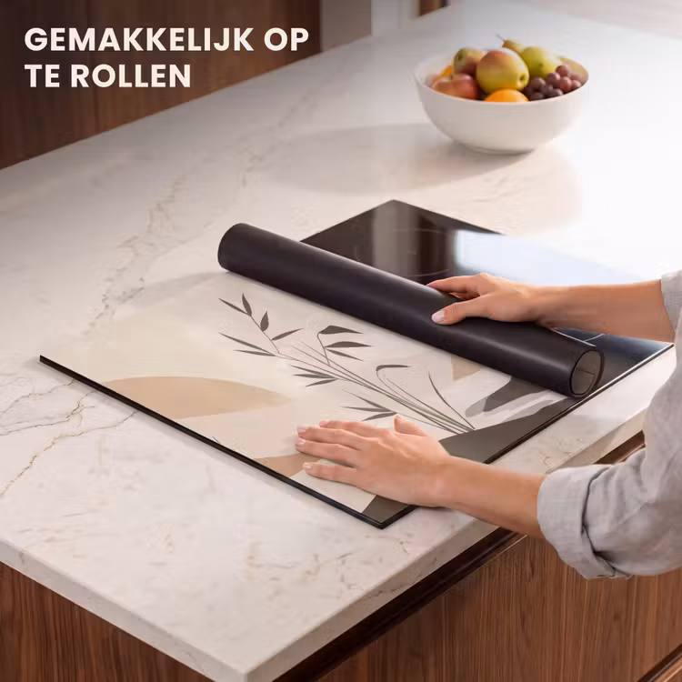 Inductie beschermer - Japandi - Landschap - Beige — 7