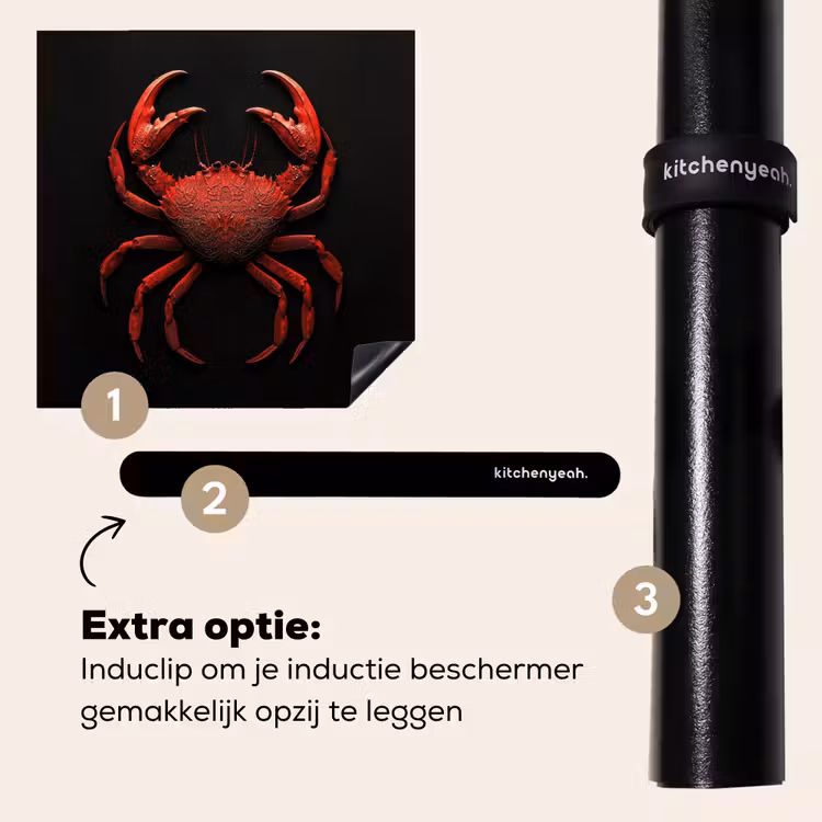 Inductie beschermer - Krab - Rood - Vissen - Schaaldieren — 8