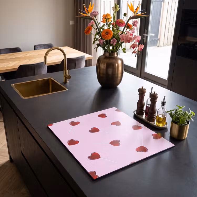 Inductie beschermer - Roze - Hart - Lolly - Snoep — 2