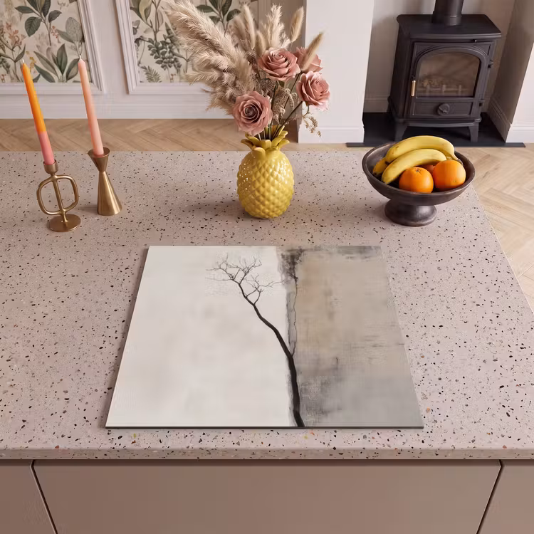 Inductie beschermer - Wabi sabi - Plant - Beige — 3