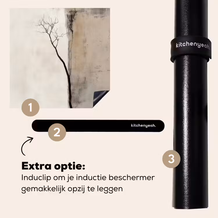 Inductie beschermer - Wabi sabi - Plant - Beige — 8
