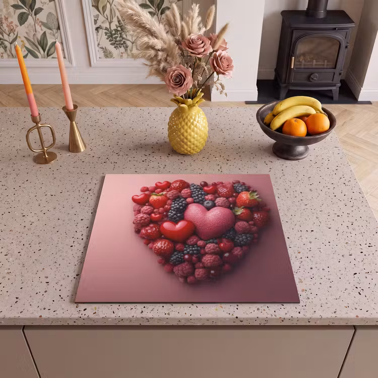 Inductie beschermer - Fruit - Hartjes - Aardbeien - Frambozen - Bosbessen — 3