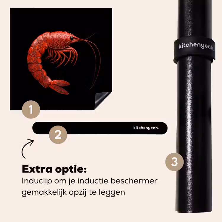 Inductie beschermer - Garnaal - Rood - Dieren — 8