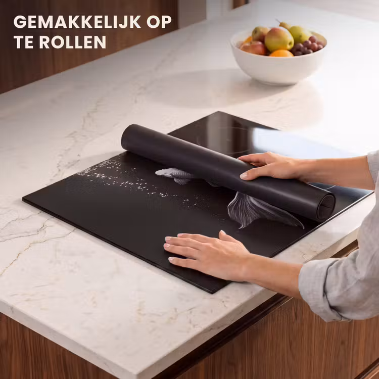 Inductie beschermer - Koi - Vis - Wit - Zwart — 7