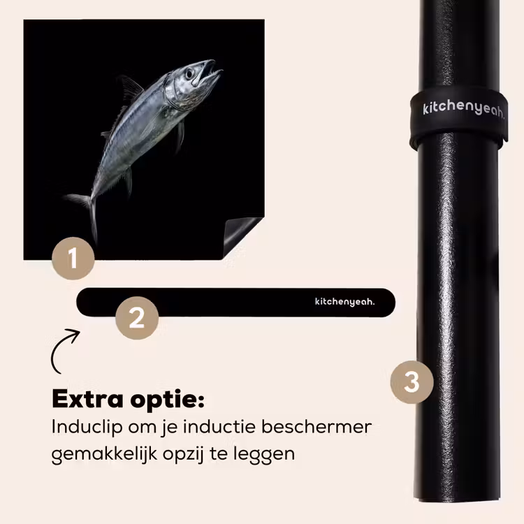 Inductie beschermer - Makreel - Vis - Zwart — 8