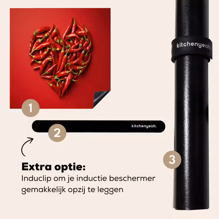 Inductie beschermer - Pepers - Rood - Hart — 8