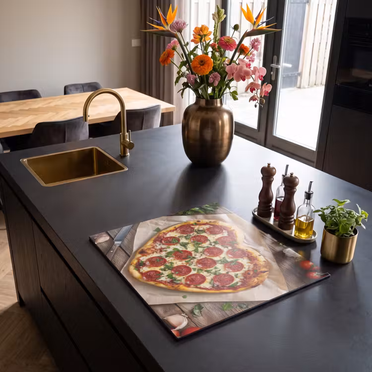 Inductie beschermer - Pizza - Hart - Pepperoni - Tomaat — 2