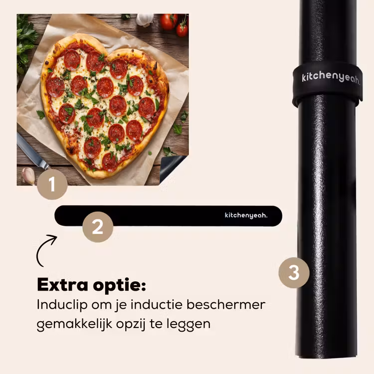 Inductie beschermer - Pizza - Hart - Pepperoni - Tomaat — 8