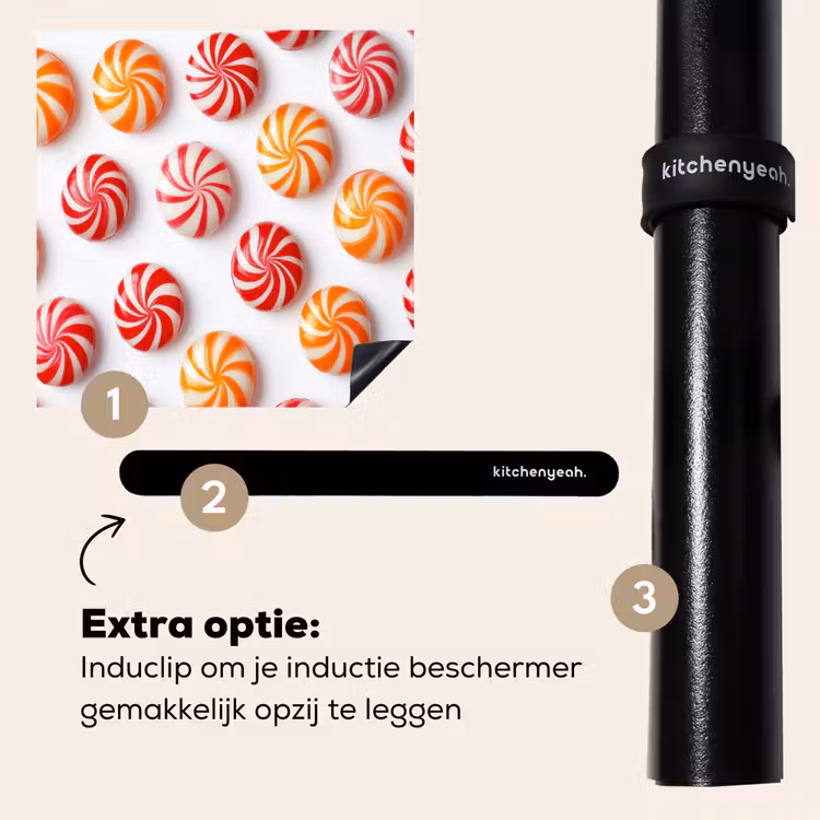 Inductie beschermer - Snoep - Patroon - Rood - Oranje — 8