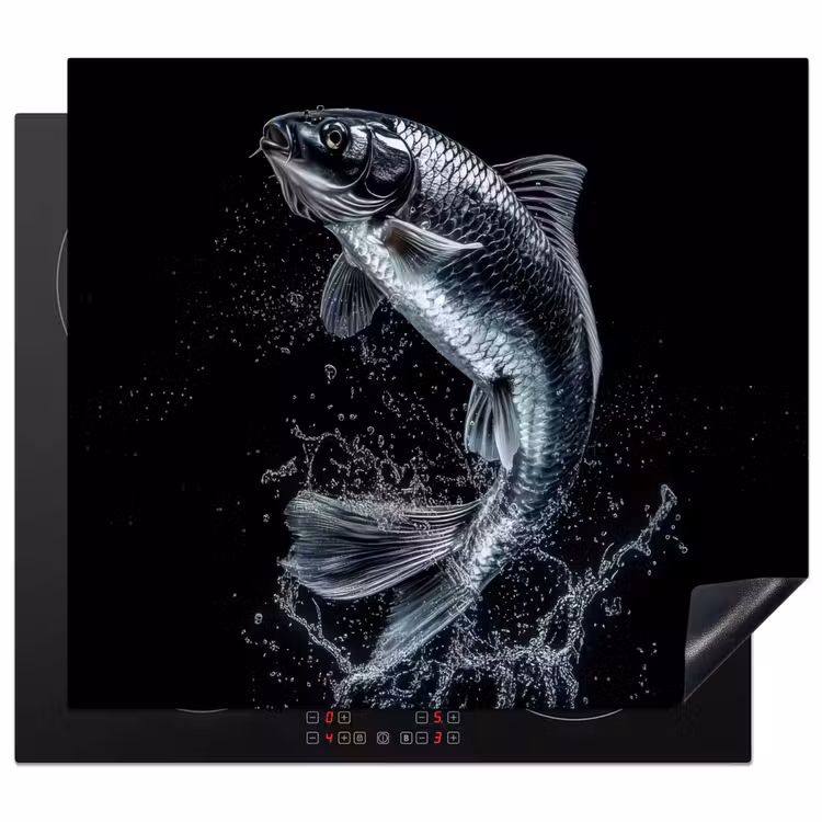 Inductie beschermer - Vis - Koi - Zwart - Water — 1