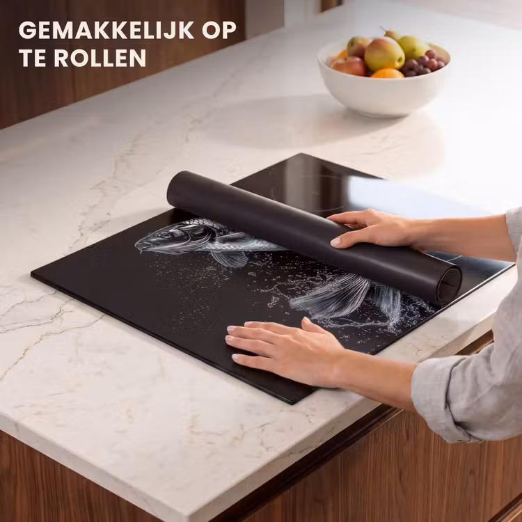 Inductie beschermer - Vis - Koi - Zwart - Water — 7