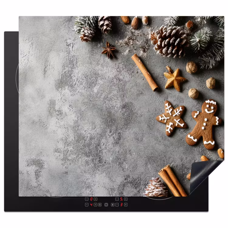Inductie beschermer - Kerst - Bakken - Grijs - Landelijk — 1