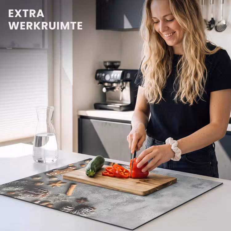 Inductie beschermer - Kerst - Bakken - Grijs - Landelijk — 5