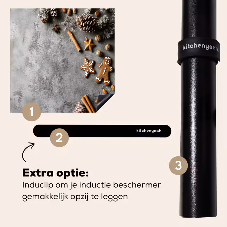 Inductie beschermer - Kerst - Bakken - Grijs - Landelijk — 8