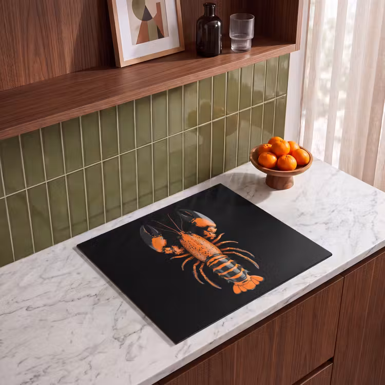 Inductie beschermer - Kreeft - Oranje - Zwart - Modern — 4