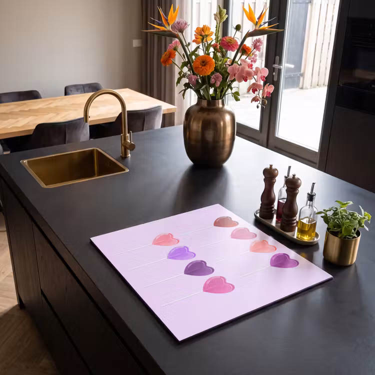 Inductie beschermer - Lolly - Hart - Roze - Snoep — 2