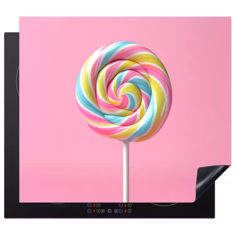 Inductie beschermer - Lolly - Roze - Snoep - Zoet — 1