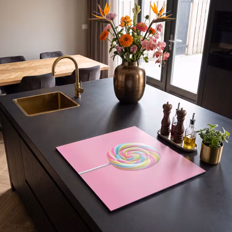 Inductie beschermer - Lolly - Roze - Snoep - Zoet — 2