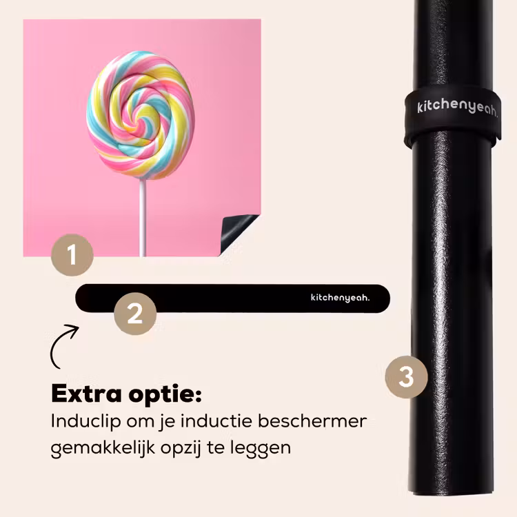 Inductie beschermer - Lolly - Roze - Snoep - Zoet — 8