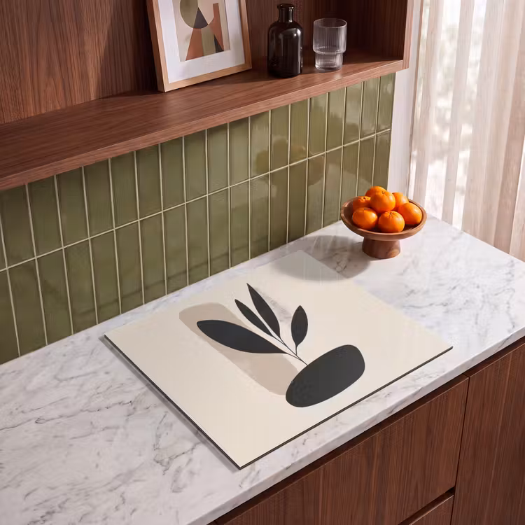 Inductie beschermer - Plant - Beige - Japandi — 4
